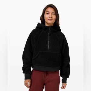 Scuba oversized Sherpa 1/2 zip black XS/S